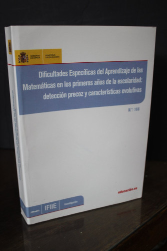 Portada del libro de Dificultades específicas del aprendizaje de las matemáticas en los primeros años de la escolaridad:...