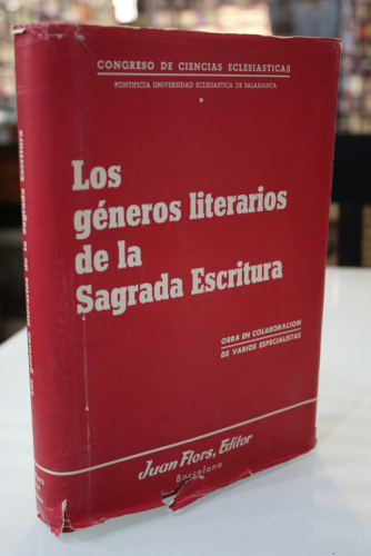 Portada del libro de Los géneros literarios de la Sagrada Escritura.