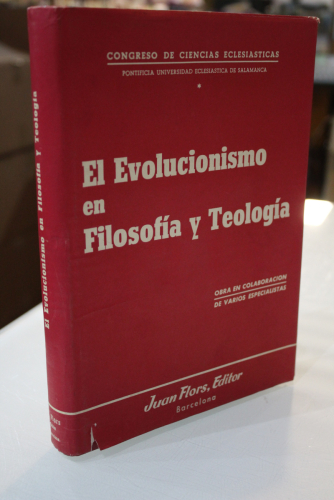 Portada del libro de El Evolucionismo en Filosofía y Teología.