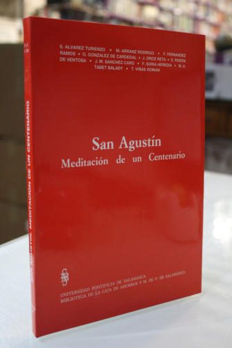 Portada del libro de San Agustín. Meditación de un Centenario.