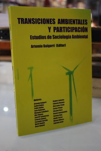 Portada del libro de Transiciones ambientales y participación. Estudios de sociología ambiental