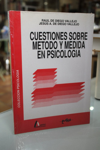 Portada del libro de Cuestiones sobre método y medida en Psicología.- Diego Vallejo.