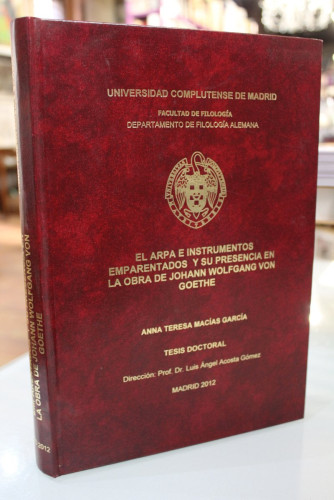 Portada del libro de Tesis doctoral