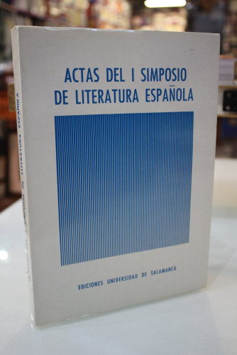 Portada del libro de Actas del I Simposio de Literatura Española.