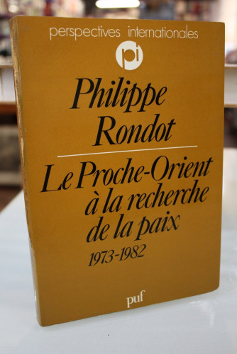 Portada del libro de Le Proche-Orient à la recherche de la paix, 1973-1982