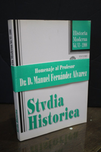 Portada del libro de Studia Historica. Historia Moderna, Vol VI - 1988.- Homenaje al Profesor Dr. D. Manuel Fernández Álvarez.