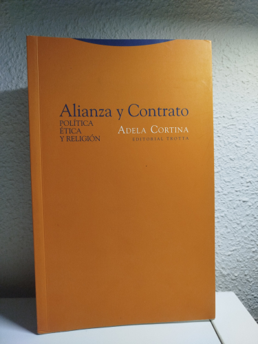 Portada del libro de Alianza y contrato. Política, ética y religión