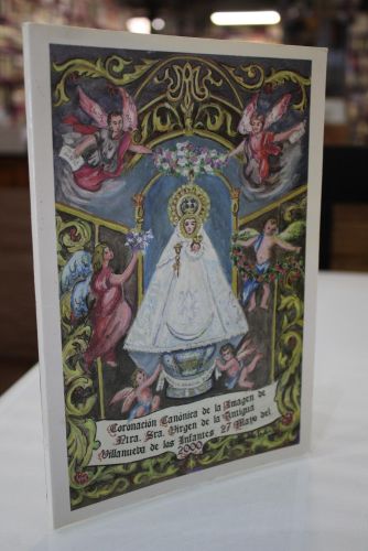 Portada del libro de Coronación Canónica de la Imagen de Ntra. Sra. Virgen de la Antigua. Villanueva de los Infantes. 27...