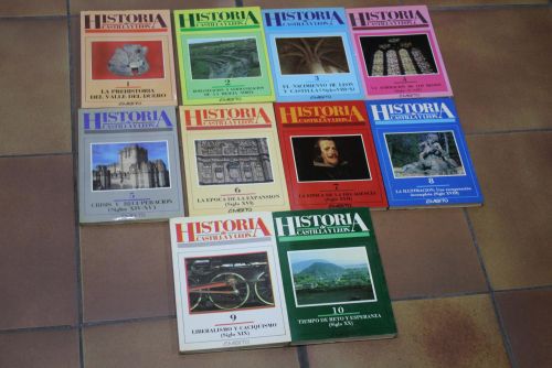 Portada del libro de Historia de Castilla y León.- 10 tomos