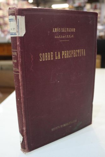 Portada del libro de Sobre la perspectiva. Conferencias explicadas en el Círculo de Bellas Artes.