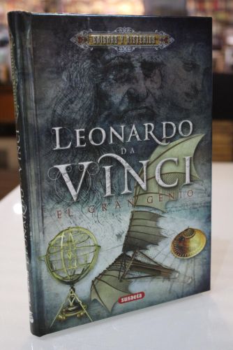 Portada del libro de Leonardo Da Vinci. El gran genio