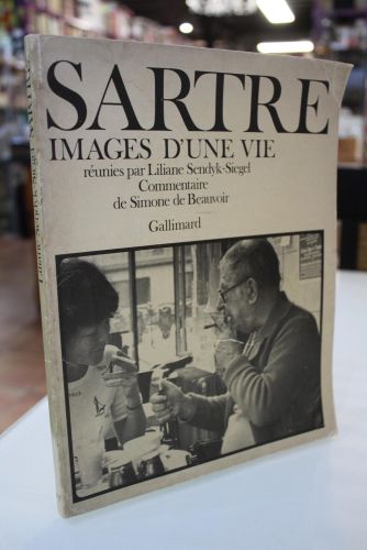Portada del libro de Sartre. Images d'une vie.- Commentaire de Simone de Beauvoir.