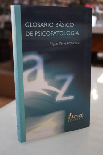 Portada del libro de Glosario básico de psicopatología.