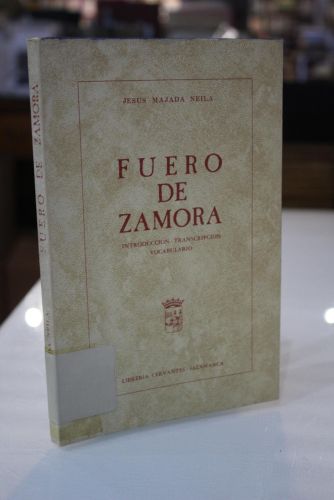 Portada del libro de Fuero de Zamora. Introducción, transcripción, vocabulario