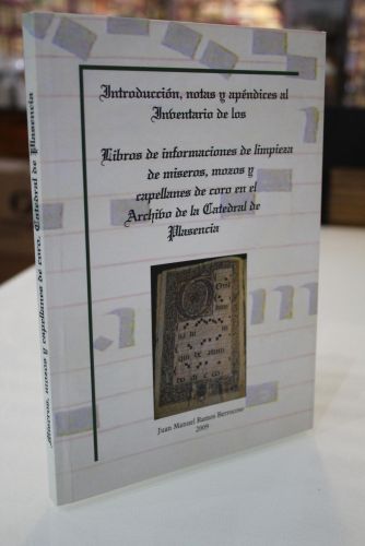 Portada del libro de Introducción, notas y apéndices al Inventario de los Libros de informaciones de limpieza de míseros,...