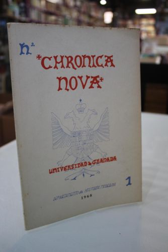 Portada del libro de Chronica Nova. Universidad de Granada. 1