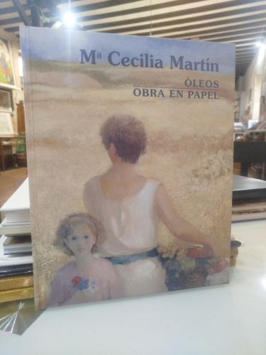 Portada del libro de María Cecilia Martín, óleos, obra en papel