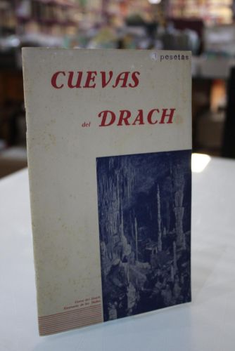 Portada del libro de Cuevas del Drach. Propietario: Juan Servera. en Porto-Cristo, Isla de Mallorca.