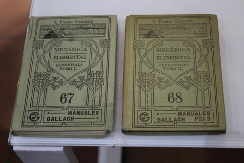 Portada del libro de Manual de Mecánica Elemental LXVIII. Mecánica general aplicada.- Dos tomos.