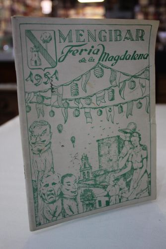 Portada del libro de Mengíbar. Feria de la Magdalena.- 1951
