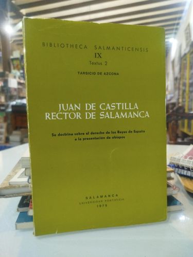Portada del libro de Juan de Castilla, rector de Salamanca
