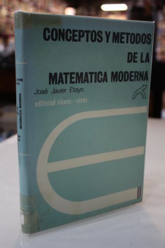 Portada del libro de Conceptos y métodos de la matemática moderna. 
