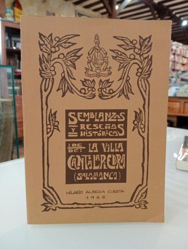 Portada del libro de Semblanzas y reseñas históricas de la villa de Cantalapiedra (Salamanca)