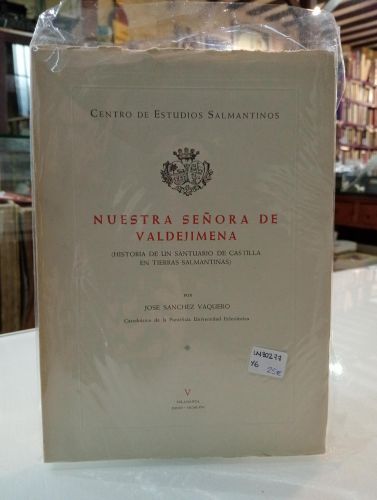 Portada del libro de Nuestra Señora de Valdejimena. Historia de un santuario de Castilla en tierras salmantinas