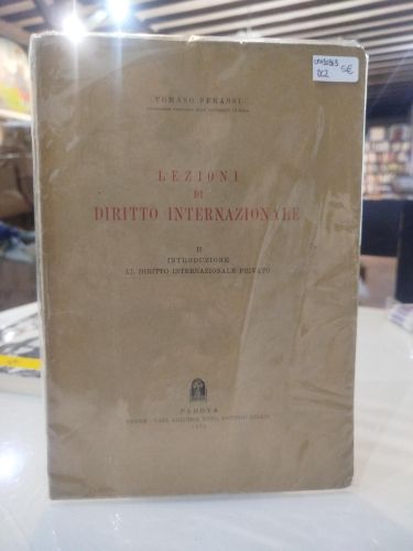 Portada del libro de Lezioni di Diritto Internazionale. Tomo II