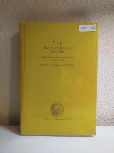 Portada del libro de Yin. Poetas aragonesas 1960-2010