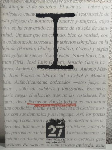 Portada del libro de Cuaderno dedicado a José Manuel del Pino
