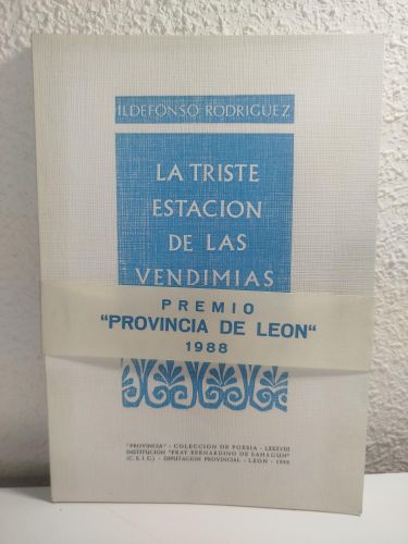 Portada del libro de La triste estación de las vendimias