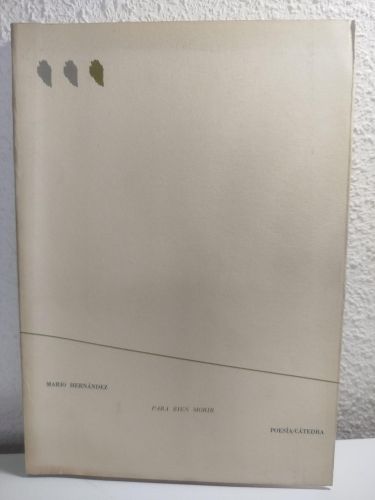 Portada del libro de Para bien morir