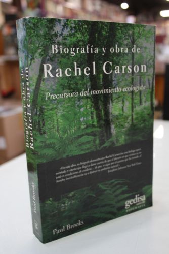 Portada del libro de Biografía y obra de Rachel Carson. Precursora del movimiento ecologista.