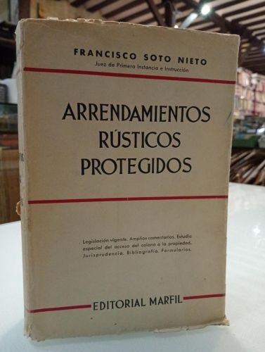 Portada del libro de Arrendamientos rústicos protegidos