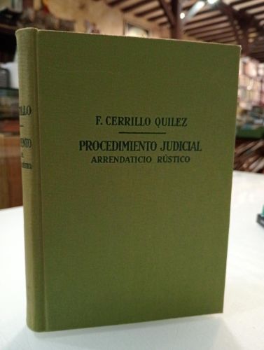 Portada del libro de Manual teórico-práctico de Procedimiento Judicial Arrendatario Rústico