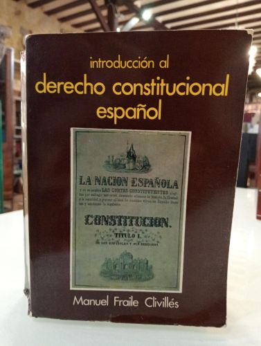 Portada del libro de Introducción al Derecho Constitucional Español