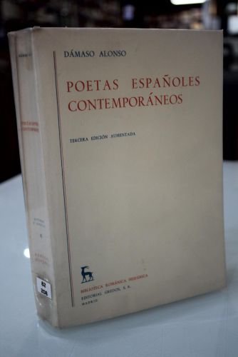 Portada del libro de Poetas españoles contemporáneos.
