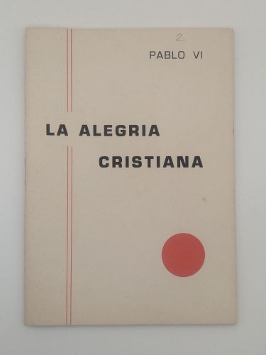 Portada del libro de La alegría cristiana