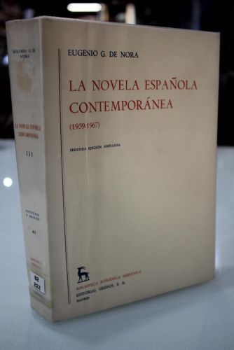 Portada del libro de La novela española contemporánea III, (1939-1967). 