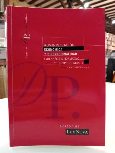 Portada del libro de Administración económica y discrecionalidad