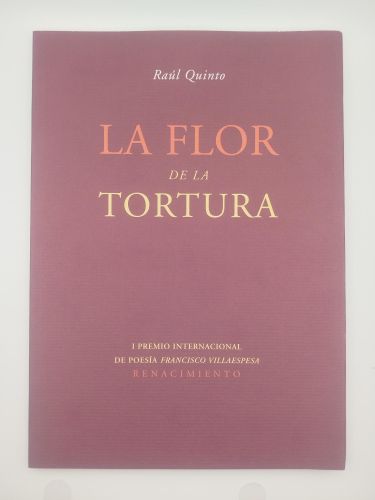 Portada del libro de La flor de la tortura