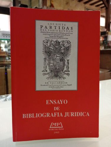 Portada del libro de Ensayo de bibliografía jurídica
