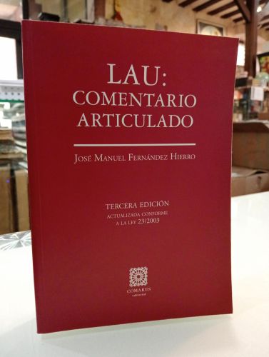 Portada del libro de LAU: Comentario articulado