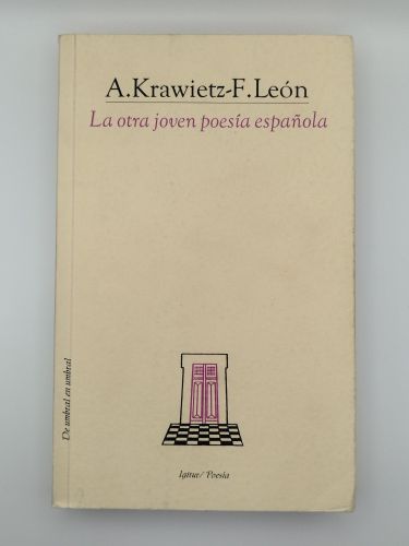 Portada del libro de La Otra Joven poesía española
