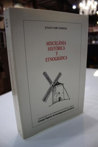Portada del libro de Miscelánea histórica y etnográfica