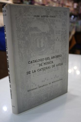 Portada del libro de Catálogo del Archivo de Música de la Catedral de Ávila.