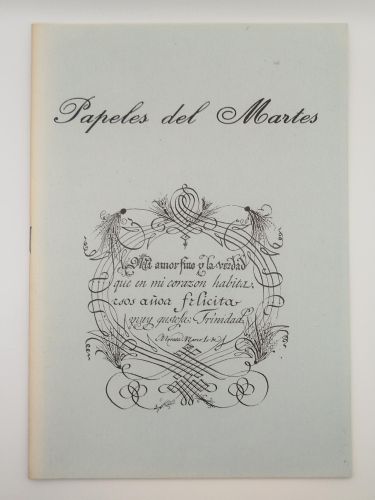 Portada del libro de Papeles del martes, Revista de poesía Nº10