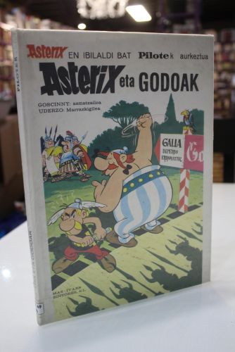 Portada del libro de Asterix eta godoak