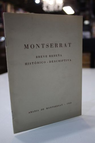 Portada del libro de Montserrat. Breve reseña histórico-descriptiva.